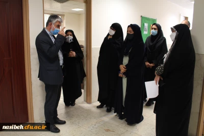 بازدید معاونین محترم آموزشی و نظارت و ارزیابی دانشگاه فرهنگیان از روند انجام مصاحبه در پردیس نسیبه