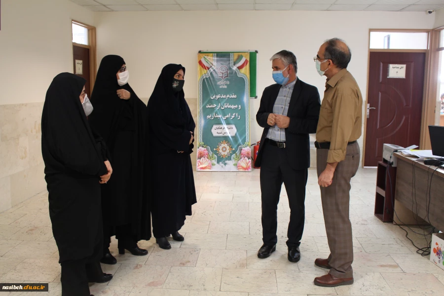 بازدید معاونین محترم آموزشی و نظارت و ارزیابی دانشگاه فرهنگیان از روند انجام مصاحبه در پردیس نسیبه 3