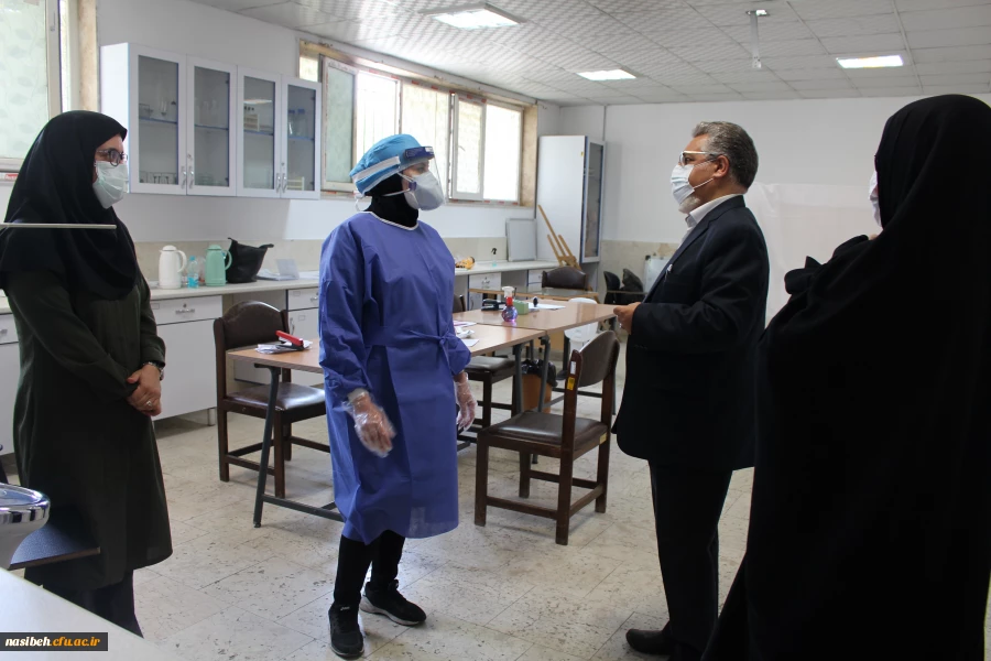 بازدید معاونین محترم آموزشی و نظارت و ارزیابی دانشگاه فرهنگیان از روند انجام مصاحبه در پردیس نسیبه 4