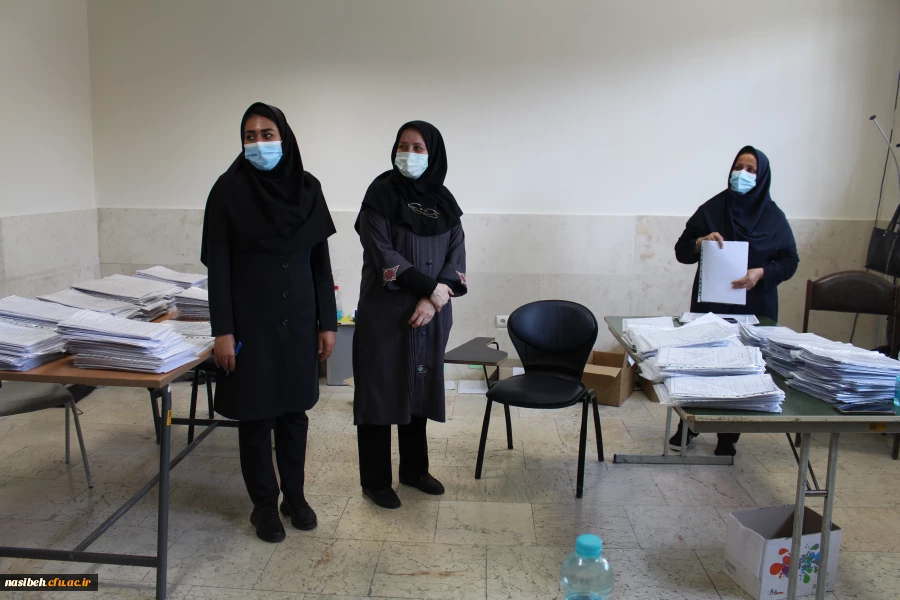 بازدید معاونین محترم آموزشی و نظارت و ارزیابی دانشگاه فرهنگیان از روند انجام مصاحبه در پردیس نسیبه 6