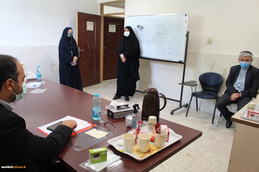 بازدید معاونین محترم آموزشی و نظارت و ارزیابی دانشگاه فرهنگیان از روند انجام مصاحبه در پردیس نسیبه 7