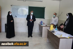 بازدید معاونین محترم آموزشی و نظارت و ارزیابی دانشگاه فرهنگیان از روند انجام مصاحبه در پردیس نسیبه 3