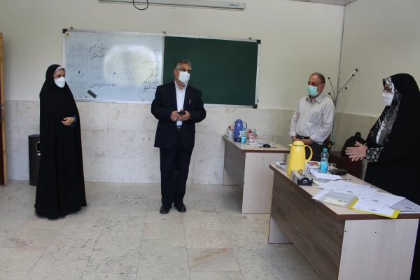 بازدید معاونین محترم آموزشی و نظارت و ارزیابی دانشگاه فرهنگیان از روند انجام مصاحبه در پردیس نسیبه 3