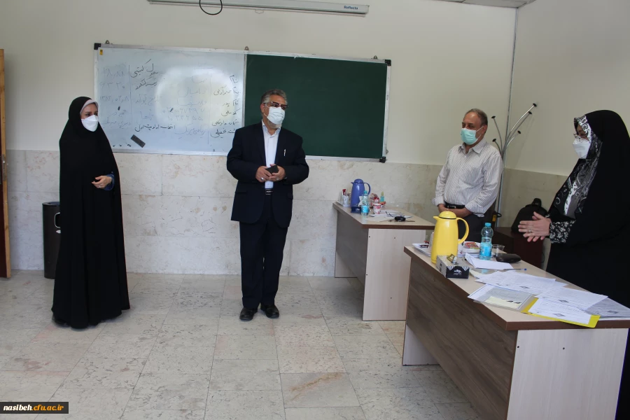 بازدید معاونین محترم آموزشی و نظارت و ارزیابی دانشگاه فرهنگیان از روند انجام مصاحبه در پردیس نسیبه 3