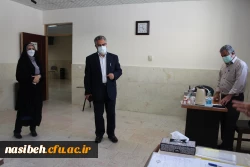 بازدید معاونین محترم آموزشی و نظارت و ارزیابی دانشگاه فرهنگیان از روند انجام مصاحبه در پردیس نسیبه 6