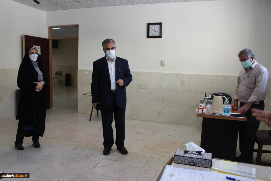 بازدید معاونین محترم آموزشی و نظارت و ارزیابی دانشگاه فرهنگیان از روند انجام مصاحبه در پردیس نسیبه 6