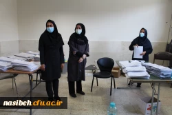 بازدید معاونین محترم آموزشی و نظارت و ارزیابی دانشگاه فرهنگیان از روند انجام مصاحبه در پردیس نسیبه 7