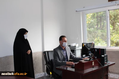بازدید ناظر محترم شناسنامه آماری وسنجش عملکرد فعالیت فرهنگی واجتماعی از واحد فرهنگی پردیس نسیبه