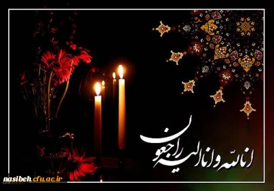 پیام تسلیت درپی درگذشت دانشجوی کارشناسی ارشد رشته برنامه ریزی درسی پردیس نسیبه 