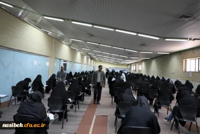 بازدید سرزده سرپرست دانشگاه فرهنگیان در اولین روز برگزاری امتحانات  پردیس نسیبه 