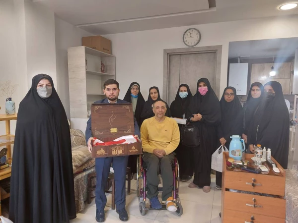 دیدار مسئولین و دانشجویان پردیس نسیبه با جانبازان معظم و معزز آسایشگاه جانبازان  3