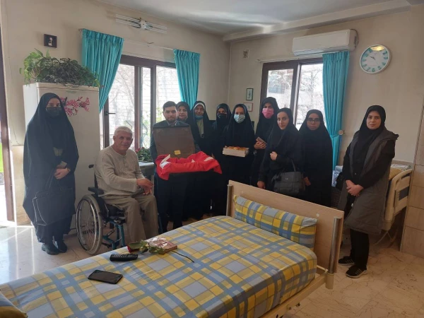 دیدار مسئولین و دانشجویان پردیس نسیبه با جانبازان معظم و معزز آسایشگاه جانبازان  5