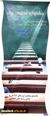 برگزاری جلسه توجیهی ویژه دانشجومعلمان شرکت کننده در جشنواره الگوهای برتر تدریس