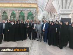 حضور کارکنان پردیس نسیبه در مراسم تجدید میثاق دانشگاهیان با آرمان های حضرت امام خمینی(ره)  2