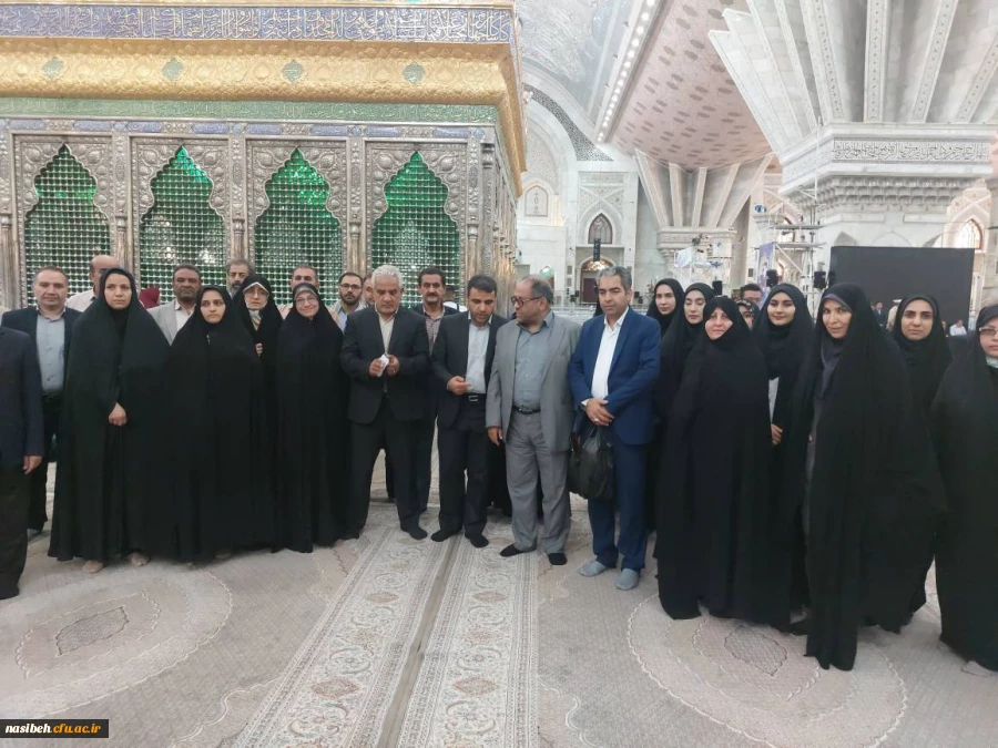 حضور کارکنان پردیس نسیبه در مراسم تجدید میثاق دانشگاهیان با آرمان های حضرت امام خمینی(ره)  2