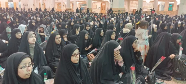 حضور دانشجومعلمان پردیس نسیبه تهران در اجتماع دانشجویان سراسر کشور به مناسبت جشن ورود حضرت معصومه (س) به شهر مقدس قم  2