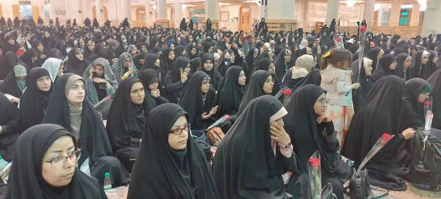 حضور دانشجومعلمان پردیس نسیبه تهران در اجتماع دانشجویان سراسر کشور به مناسبت جشن ورود حضرت معصومه (س) به شهر مقدس قم  2