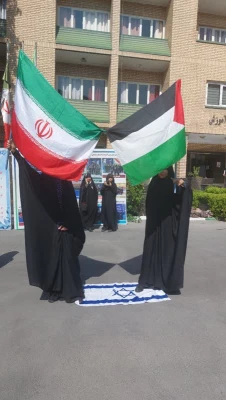 علام انزجار مسئولین ، استادان و دانشجو معلمان پردیس نسیبه از حکومت غاصب صهیونیستی  4