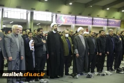 مراسم وداع شهیده دانشجومعلم فائزه رحیمی در پردیس نسیبه 3