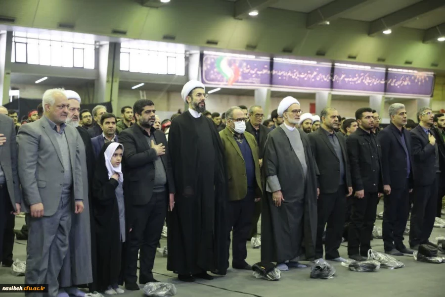 مراسم وداع شهیده دانشجومعلم فائزه رحیمی در پردیس نسیبه 3