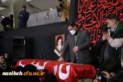 مراسم وداع شهیده دانشجومعلم فائزه رحیمی در پردیس نسیبه 3