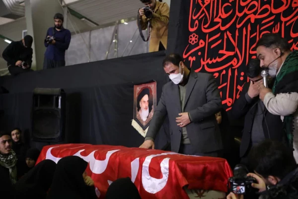 مراسم وداع شهیده دانشجومعلم فائزه رحیمی در پردیس نسیبه 3