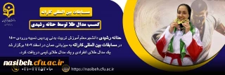 کسب مدال طلای انفرادی در مسابقات بین المللی