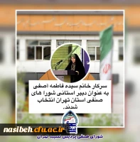 برگزاری انتخابات دبیر کلی شوراهای صنفی پردیس ها و مراکز استان تهران 2