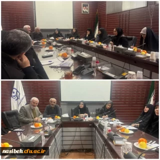 جلسه برنامه ریزی برگزاری مراسم سالگرد شهیده فائزه رحیمی در پردیس نسیبه 