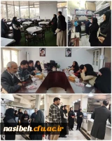 بازدید ناظر استان تهران ازفضای آشپزخانه ، سلف، انبار پردیس نسیبه تهران 2