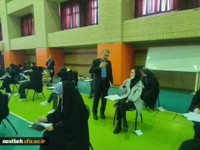 بازدید معاونت آموزشی دانشگاه فرهنگیان از روند برگزاری امتحانات نیمسال اول تحصیلی 1403 پردیس نسیبه