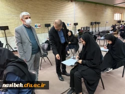 بازدید معاونت آموزشی دانشگاه فرهنگیان از روند برگزاری امتحانات نیمسال اول تحصیلی 1403 پردیس نسیبه 4