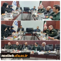 برگزاری جلسه امنیت محله دانشگاه فرهنگیان پردیس نسیبه با کلانتری منطقه ۲ تهران و حراست فیزیکی دانشگاه فرهنگیان 2