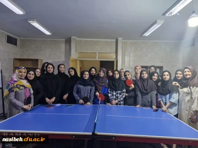 برگزاری مسابقات پینگ پنگ 
