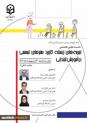 برگزاری کارگاه تجربه های زیسته کاربرد هنرهای تجسمی در آموزش ابتدایی