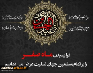 فرا رسیدن ماه صفر ، بر دوستدارن و محبان اهل بیت( ع) تسلیت باد.