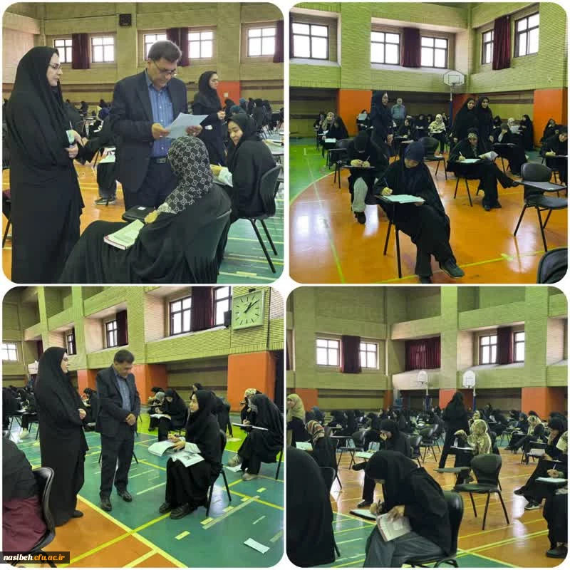 بازدید سرپرست دانشگاه فرهنگیان استان تهران دکتر علی محمدی در پنحمین روز از روند برگزاری امتحانات نیمسال دوم تحصیلی۱۴۰۴ پردیس نسیبه 2