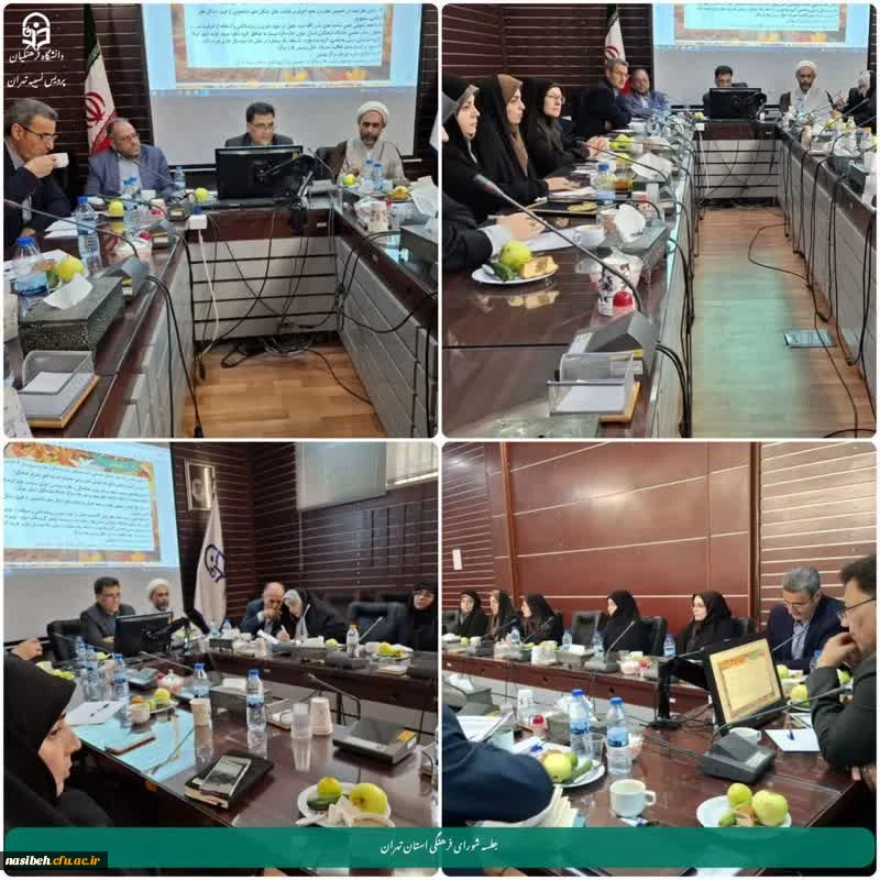 برگزاری شورای فرهنگی دانشگاه فرهنگیان استان تهران 2