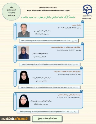 سلسله کارگاه های های آموزشی دانش و مهارت ویژه دانشجومعلمان سراسر کشور