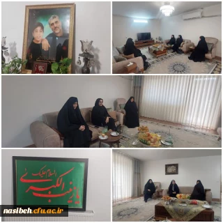 دیدار سرپرست پردیس نسیبه با خانواده شهید حسین و محمد حسین خاکی 