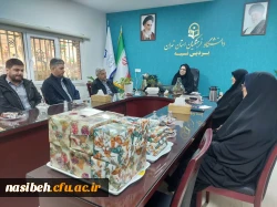 نشست صمیمانه سرپرست پردیس نسیبه با همکاران حوزه حراست و حفاظت فیزیکی نسیبه 2