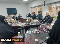 نشست صمیمانه سرپرست پردیس نسیبه با همکاران حوزه حراست و حفاظت فیزیکی نسیبه 3