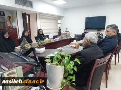 نشست صمیمانه سرپرست پردیس نسیبه با همکاران حوزه حراست و حفاظت فیزیکی نسیبه 4