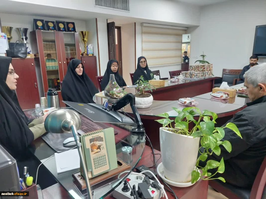 نشست صمیمانه سرپرست پردیس نسیبه با همکاران حوزه حراست و حفاظت فیزیکی نسیبه 6