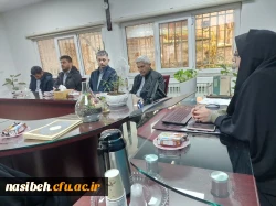 نشست صمیمانه سرپرست پردیس نسیبه با همکاران حوزه حراست و حفاظت فیزیکی نسیبه 8