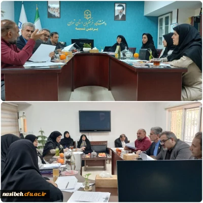 برگزاری جلسه کارگروه سیزدهمین جشنواره «تدریس برتر» دانشکده تربیت بدنی و علوم رفتاری نسیبه